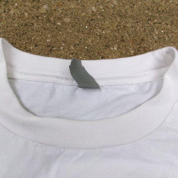 Smart Blanks Diamond Sawblade Blade Warehouse Massacre L/S White Mens XL T-Shirt - Picture 8 of 15